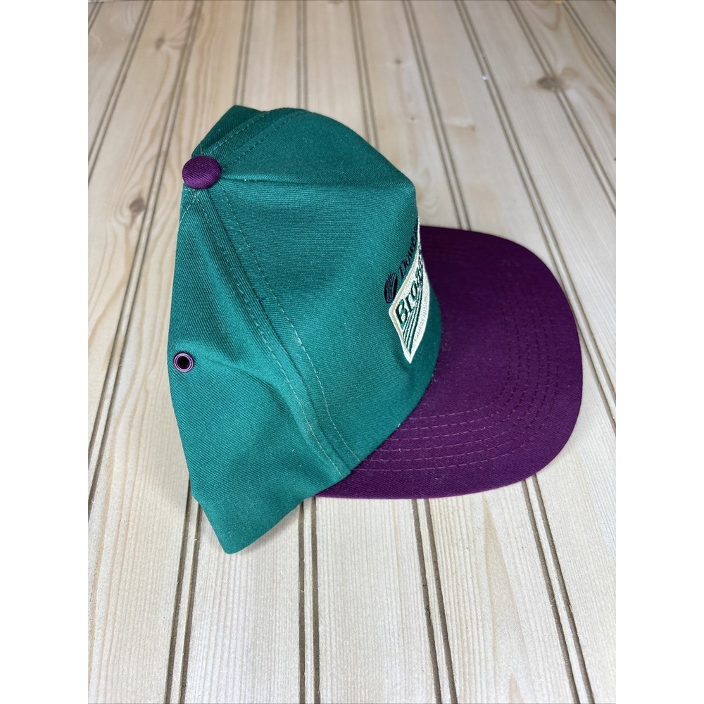 Vintage K-Products Hat Cap Snapback Broadstrike Dual Farm Feed USA Green - Picture 4 of 7